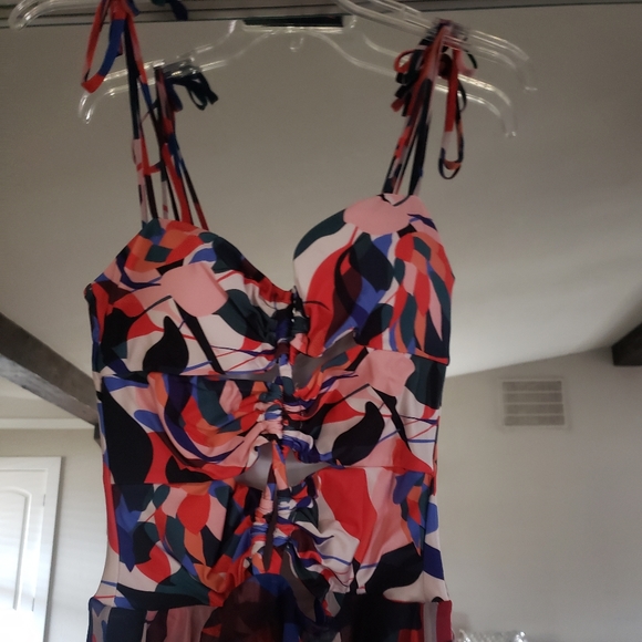 SOLD Patbo Moscow Printed Lace-Up Beach Dress - Picture 11 of 12